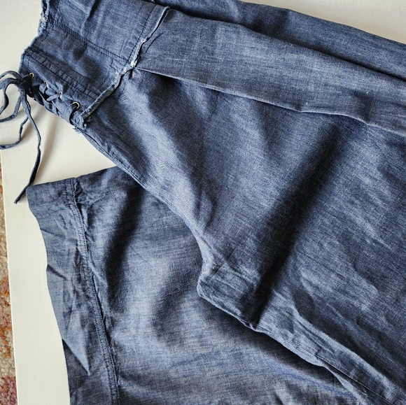 Do + B Wide Leg Lace Up Pants - Picture 4 of 5